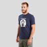 QUECHUA - XXL Techtil 100 Short-Sleeved Hiking T-Shirt - Mottled - Navy Blue QUECHUA - XXL Techtil 100 Short-Sleeved Hiking T-Shirt - Mottled - Navy Blue