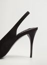 Mango - Black Leather Pumps, Women Mango - Black Leather Pumps, Women