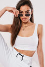 Missguided - White Scoop Neck Jersey Bralet Missguided - White Scoop Neck Jersey Bralet