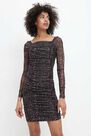 Mohito - Draped Jersey Dress - Brown Mohito - Draped Jersey Dress - Brown