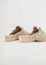 Mango - light beige Studded leather clog, Women Mango - light beige Studded leather clog, Women