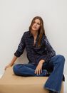 Mango - Medium Blue Recycled Polyester Shirt Mango - Medium Blue Recycled Polyester Shirt
