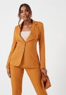 Missguided - Rust Orange Rust Button Front Blazer Missguided - Rust Orange Rust Button Front Blazer