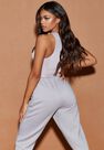 Missguided - Nude Zinc Sculpted Slinky Racer Neck Vest Top Missguided - Nude Zinc Sculpted Slinky Racer Neck Vest Top