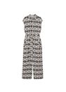 Mango - Black Cotton Print Jumpsuit, Women Mango - Black Cotton Print Jumpsuit, Women