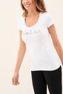 Salsa Jeans - White Salsa branding t-shirt Salsa Jeans - White Salsa branding t-shirt