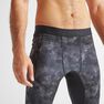 DOMYOS - W32 L33 Men's Cardio Fitness Training Leggings Fleg 500 - Print - Black DOMYOS - W32 L33 Men's Cardio Fitness Training Leggings Fleg 500 - Print - Black