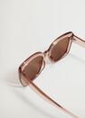 Mango - lt-pastel pink Clear frame sunglasses, Women Mango - lt-pastel pink Clear frame sunglasses, Women