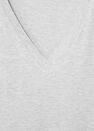 Mango - medium grey V-neck cotton T-shirt Mango - medium grey V-neck cotton T-shirt
