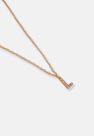 Missguided - Gold Look Pave L Initial Pendant Necklace, Women Missguided - Gold Look Pave L Initial Pendant Necklace, Women