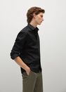 Mango - Black Slim Fit Cotton Shirt Mango - Black Slim Fit Cotton Shirt