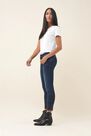 Salsa Jeans - Blue Push Up Wonder cropped jeans with sparkle on hem and leg Salsa Jeans - Blue Push Up Wonder cropped jeans with sparkle on hem and leg