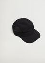 Mango - Black Mesh fabric cap Mango - Black Mesh fabric cap