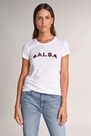 Salsa Jeans - White Salsa shiny logo t-shirt Salsa Jeans - White Salsa shiny logo t-shirt
