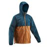 QUECHUA - Medium Men's country walking rain coat - NH100 Raincut Full Zip, Dark Petrol Blue QUECHUA - Medium Men's country walking rain coat - NH100 Raincut Full Zip, Dark Petrol Blue