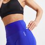 DOMYOS - W33 L31 / 500 Women's Fitness Cardio Training Leggings - Black DOMYOS - W33 L31 / 500 Women's Fitness Cardio Training Leggings - Black