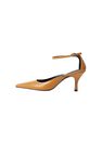 Mango - Medium Brown Heel Leather Shoes Mango - Medium Brown Heel Leather Shoes