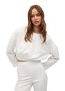 Mango - white Elastic cropped sweatshirt Mango - white Elastic cropped sweatshirt