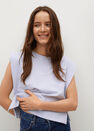 Mango - lt-pastel purple Message organic cotton t-shirt Mango - lt-pastel purple Message organic cotton t-shirt