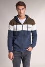 Salsa Jeans - Blue Reversible jacket with zip and colour strip Salsa Jeans - Blue Reversible jacket with zip and colour strip