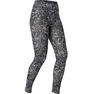 NYAMBA - W26 L30 Fit+ 500 Women's Slim-Fit Stretching Leggings AOP, Grey NYAMBA - W26 L30 Fit+ 500 Women's Slim-Fit Stretching Leggings AOP, Grey