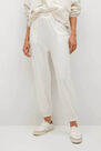 Mango - light beige Elastic waist trousers, Women Mango - light beige Elastic waist trousers, Women