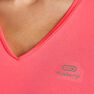 KALENJI - Extra Small RUN DRY WOMEN'S RUNNING T-SHIRT, Fluo Coral Pink KALENJI - Extra Small RUN DRY WOMEN'S RUNNING T-SHIRT, Fluo Coral Pink