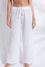 Calzedonia - White Lamé Palazzo Trousers Calzedonia - White Lamé Palazzo Trousers