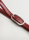 Mango - dark red Metal buckle belt Mango - dark red Metal buckle belt