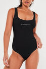Missguided - Black Scoop Neck Bodysuit With Slogan Missguided - Black Scoop Neck Bodysuit With Slogan
