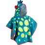 NABAIJI - Baby Poncho With Hood - Blue And Green Dragon Print - Blue NABAIJI - Baby Poncho With Hood - Blue And Green Dragon Print - Blue