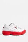 Urban Outfitters - WHT FILA Disruptor 2 'Brights' Red Trainers Urban Outfitters - WHT FILA Disruptor 2 'Brights' Red Trainers