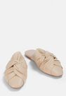 Missguided - Cream Cream Knot Slip On Shoes Missguided - Cream Cream Knot Slip On Shoes