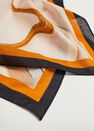 Mango - medium yellow Printed cotton scarf Mango - medium yellow Printed cotton scarf
