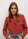 Mango - red 100% silk shirt Mango - red 100% silk shirt
