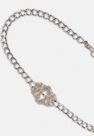 Missguided - Silver Look Pave Butterfly Chain Belt Missguided - Silver Look Pave Butterfly Chain Belt