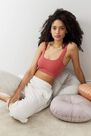 Urban Outfitters - Orange Mot Out From Under Imogen Square Neck Seamless Bralett, Women Urban Outfitters - Orange Mot Out From Under Imogen Square Neck Seamless Bralett, Women