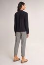 Salsa Jeans - Black Jersey blouse in pleated fabric Salsa Jeans - Black Jersey blouse in pleated fabric