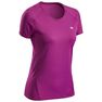 QUECHUA - Large MH500 Women's Short-sleeved Mountain Hiking T-Shirt, Mouse Grey QUECHUA - Large MH500 Women's Short-sleeved Mountain Hiking T-Shirt, Mouse Grey