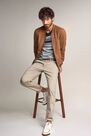 Salsa Jeans - Beige Andy slim trousers with microprint Salsa Jeans - Beige Andy slim trousers with microprint