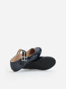 Reserved - Navy High Shine Ballerinas With Straps, Kids Girl Reserved - Navy High Shine Ballerinas With Straps, Kids Girl
