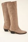 Salsa Jeans - Beige Mid-heel leather boots Salsa Jeans - Beige Mid-heel leather boots