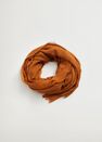 Mango - Dark brown Frayed edge scarf Mango - Dark brown Frayed edge scarf