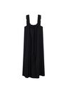 Mango - Black 100% Cotton Midi Dress, Women Mango - Black 100% Cotton Midi Dress, Women