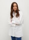 Mango - white Oversize poplin shirt Mango - white Oversize poplin shirt