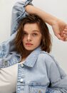 Mango - open blue Oversized denim jacket Mango - open blue Oversized denim jacket