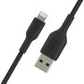 BELKIN - Belkin BoostCharge Braided Lightning Cable 1m Black BELKIN - Belkin BoostCharge Braided Lightning Cable 1m Black