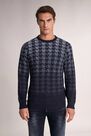 Salsa Jeans - Blue Thick jacquard sweater Salsa Jeans - Blue Thick jacquard sweater