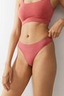 Urban Outfitters - Orange Mot Out From Under Markie Seamless Ribbed Thong Urban Outfitters - Orange Mot Out From Under Markie Seamless Ribbed Thong