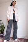 Urban Outfitters - Peach BDG Sadie Stripe Boyfriend Shirt Urban Outfitters - Peach BDG Sadie Stripe Boyfriend Shirt